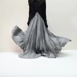 Womens High Waisted Flowy Maxi Skirt Crinkled Cotton Linen A-Line Pleated Beach Long Skirt Bohemian Style for Spring Summer K444