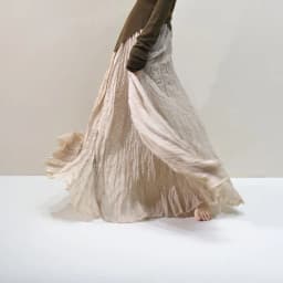 Womens High Waisted Flowy Maxi Skirt Crinkled Cotton Linen A-Line Pleated Beach Long Skirt Bohemian Style for Spring Summer K444