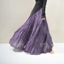 Womens High Waisted Flowy Maxi Skirt Crinkled Cotton Linen A-Line Pleated Beach Long Skirt Bohemian Style for Spring Summer K444