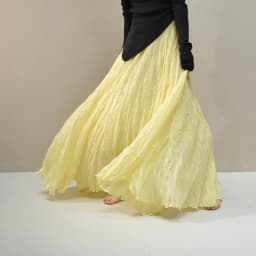 Womens High Waisted Flowy Maxi Skirt Crinkled Cotton Linen A-Line Pleated Beach Long Skirt Bohemian Style for Spring Summer K444