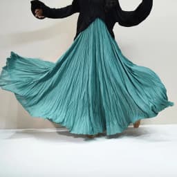 Womens High Waisted Flowy Maxi Skirt Crinkled Cotton Linen A-Line Pleated Beach Long Skirt Bohemian Style for Spring Summer K444