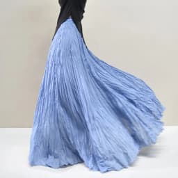 Womens High Waisted Flowy Maxi Skirt Crinkled Cotton Linen A-Line Pleated Beach Long Skirt Bohemian Style for Spring Summer K444