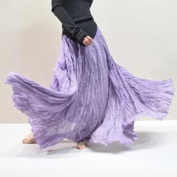 Womens High Waisted Flowy Maxi Skirt Crinkled Cotton Linen A-Line Pleated Beach Long Skirt Bohemian Style for Spring Summer K444