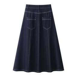 Dark Blue Denim Mid-Calf Skirts For Women 2025 New Spring and Summer Casual Loose Streetwear Office Lady Chic Long Skirts