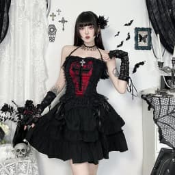 Japanese Gothic Y2k Lolita Style Skirt Women Harajuku Dark Streetwear Lace Mini Cake Skirt Female Fashion Slim Outfitn