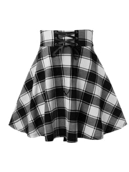 Black Checkered Women's Gothic Skirt Women Pleated Plaid Skirts Spring Autumn Girl Hip Hop Female Punk Goth Mini Skirt Clubwear