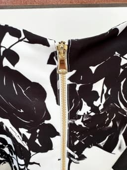 HIGH STREET Newest 2026 Runway Designer Fashion Women's Metal Rose Buttons Printed Floral Mini Skirt