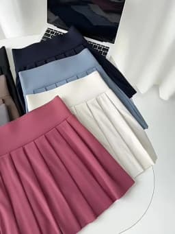 BIVIGAOS Summer Fashion Fake Two Pieces Pleated Skirts Shorts With Pocket Women Sharkskin Sport Fitness Tennis Mini Short Skirt