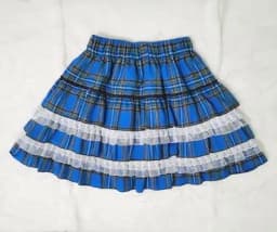 24 Color Harajuku Lovely Lace Plaid Skirts Japanese Girl Y2k Punk High Waist Pleated Cake Skirt Gothic Lolita Kawaii Women Skirt
