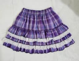 24 Color Harajuku Lovely Lace Plaid Skirts Japanese Girl Y2k Punk High Waist Pleated Cake Skirt Gothic Lolita Kawaii Women Skirt