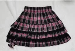 24 Color Harajuku Lovely Lace Plaid Skirts Japanese Girl Y2k Punk High Waist Pleated Cake Skirt Gothic Lolita Kawaii Women Skirt
