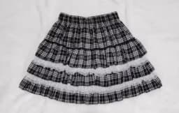 24 Color Harajuku Lovely Lace Plaid Skirts Japanese Girl Y2k Punk High Waist Pleated Cake Skirt Gothic Lolita Kawaii Women Skirt