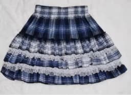 24 Color Harajuku Lovely Lace Plaid Skirts Japanese Girl Y2k Punk High Waist Pleated Cake Skirt Gothic Lolita Kawaii Women Skirt