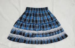 24 Color Harajuku Lovely Lace Plaid Skirts Japanese Girl Y2k Punk High Waist Pleated Cake Skirt Gothic Lolita Kawaii Women Skirt