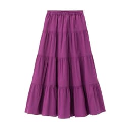 2026 Spring Autumn Women Ruffle Skirt Fashion Summer Cotton Linen Skirts Long Maxi Party Skirts Red Purple Pink M-5XL 6XL 7XL