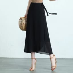 High Waist Summer Skirt Women's Chiffon Skirt Slimming And Sli Midi Skirt Polyester Fiber 2024 New Sle