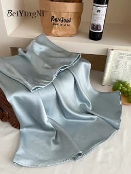 Beiyingni 2025 New Style Woman's Satin Mermaid Skirt Spring Summer Luxury Elegant Office Ladies Skirts Fashion Ball Gown Skirt