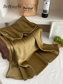 Beiyingni 2025 New Style Woman's Satin Mermaid Skirt Spring Summer Luxury Elegant Office Ladies Skirts Fashion Ball Gown Skirt