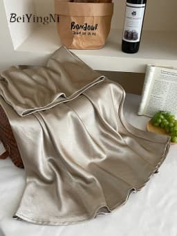 Beiyingni 2025 New Style Woman's Satin Mermaid Skirt Spring Summer Luxury Elegant Office Ladies Skirts Fashion Ball Gown Skirt