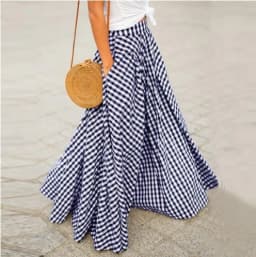 Fashion Elegant Skirt For Women Casual High Waist Loose Long Skirts Female Holiday Party Office Skirt Womens Clothing Summer New