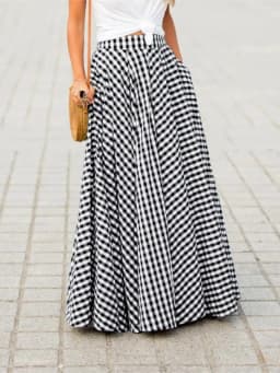 Fashion Elegant Skirt For Women Casual High Waist Loose Long Skirts Female Holiday Party Office Skirt Womens Clothing Summer New