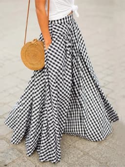 Fashion Elegant Skirt For Women Casual High Waist Loose Long Skirts Female Holiday Party Office Skirt Womens Clothing Summer New
