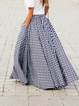 Fashion Elegant Skirt For Women Casual High Waist Loose Long Skirts Female Holiday Party Office Skirt Womens Clothing Summer New