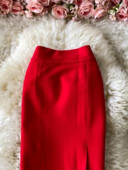 Ele High Waist Midi Skirt Slim Fit Pure Color Asymmetrical OL Busin Women's Faion Spring Ci Commute High Waist
