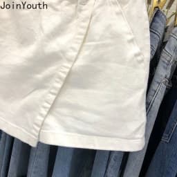 White Skirt Women High Waist Cotton Summer Jupe 2025 Faldas Mujer De Moda Fashion Casual Bodycon Mini Y2k Skirts Korean Saia