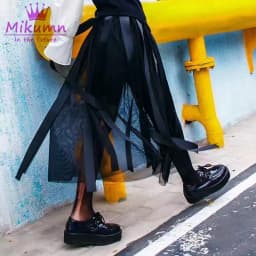 Mikumn Harajuku Skirt Punk Style Women High Waist Skirt Gothic Streetwear