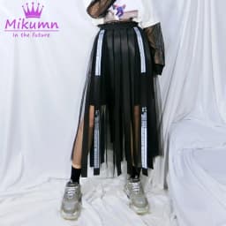Mikumn Harajuku Skirt Punk Style Women High Waist Skirt Gothic Streetwear