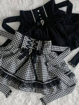 Lolita Sweet Y2k Min Skirt Woman Japanese Style Cute Plaid Skirt 2000s High Waist Kawaii Fashion Skirt Woman Chic