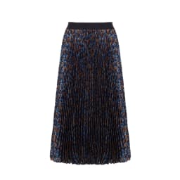 CHCH Elegant Leopard Floral Printing Long Skirt Women Sexy High Waist Midi Skirts Office Lady Bodycon A Line Skirts
