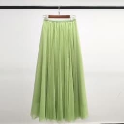 Hot Women Mesh Elastic Tutu Skirt Beach Spring Summer Korean High Waist Fashion Pleated Long Skirt Black White Tulle Skirts