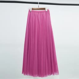 Hot Women Mesh Elastic Tutu Skirt Beach Spring Summer Korean High Waist Fashion Pleated Long Skirt Black White Tulle Skirts