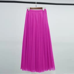 Hot Women Mesh Elastic Tutu Skirt Beach Spring Summer Korean High Waist Fashion Pleated Long Skirt Black White Tulle Skirts