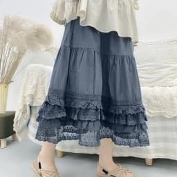 Vintage Lace Ruffled Kawaii Skirt Women Mori Girl High Waist Loose Cotton Linen Lolita Cake Skirt Casual Petticoat A-line Skirts