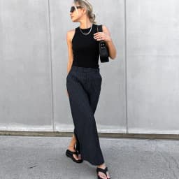 2025 New Formal Office Lady Long Skirt Fashion High Waist Striped Split Straight Skirts Woman Streetwear Vintage Maxi Skirts