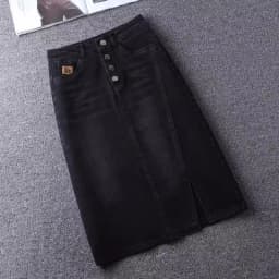 Women's Denim Skirts Spring Summer Jeans Skirts Streetwear Sexy Sheath Skirts Female Fashion High-Waisted Split Vintage Skirts