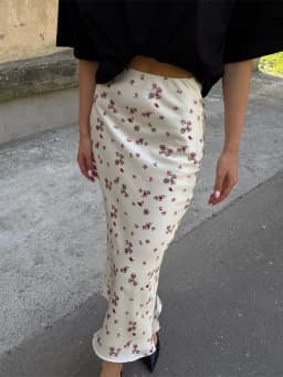 Trendix Summer Print Floral Skirts Women Summer High Waist Slim Fashion Long Skirt Vacation Casual Party Elegant Skirt Femme