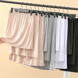 Modal Skirt Half-length Inner Skirt Thin Model Women's Summer Anti-exposure Black Short Skirt High-waist Knot