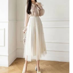 Elegant Long 2025 Patchwork Flower Print Tulle Skirt plus Size Women's Cake Style Half Body Fairy Tale Skirts