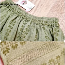 Mori Girl Spring Summer Women Cotton Linen Skirt High Waist Green Floral Printed Vintage Skirt All-Match Elegant Soft Jupe