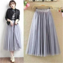Korean Fashion New Spring Summer Vintage Tulle Skirt Women Elastic High Waist Mesh Skirts Female Dress Long Pleated Tutu Skirt