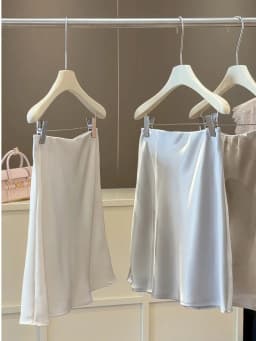 New 2026 Women Summer Satin High-waisted Mini Skirt Elegant Office Lady Solid Color Fashion A-line Short Skirt