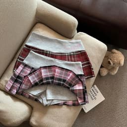 Retro Plaid Pleated Skirt for Women Japanese Style High Waist Patchwork Embroidery Mini Skirts Y2K Sweet Preppy A Line Skirts