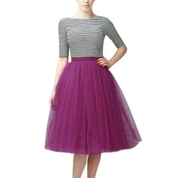 Women Vintage Tulle Tutu Skirts Korean Fashion A-Line Skirt Elastic Waist Faldas Ballet Dancewear Party Costume Ball Gown