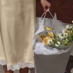 Linad Elegant Satin Lace Mid-Calf Skirts Woman Apricot Street Chic Straight Long Skirt Summer Casual Drawstring Skirts 2025 Fall