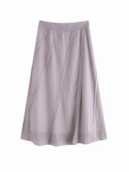 ZIQIAO Purple Design Bias-cut Skirt for Women 2025 New Summer Temperament A-line Skirt Long Skirt 25ZQ92380
