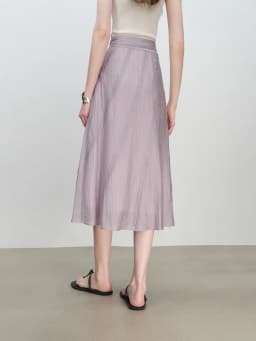 ZIQIAO Purple Design Bias-cut Skirt for Women 2025 New Summer Temperament A-line Skirt Long Skirt 25ZQ92380
